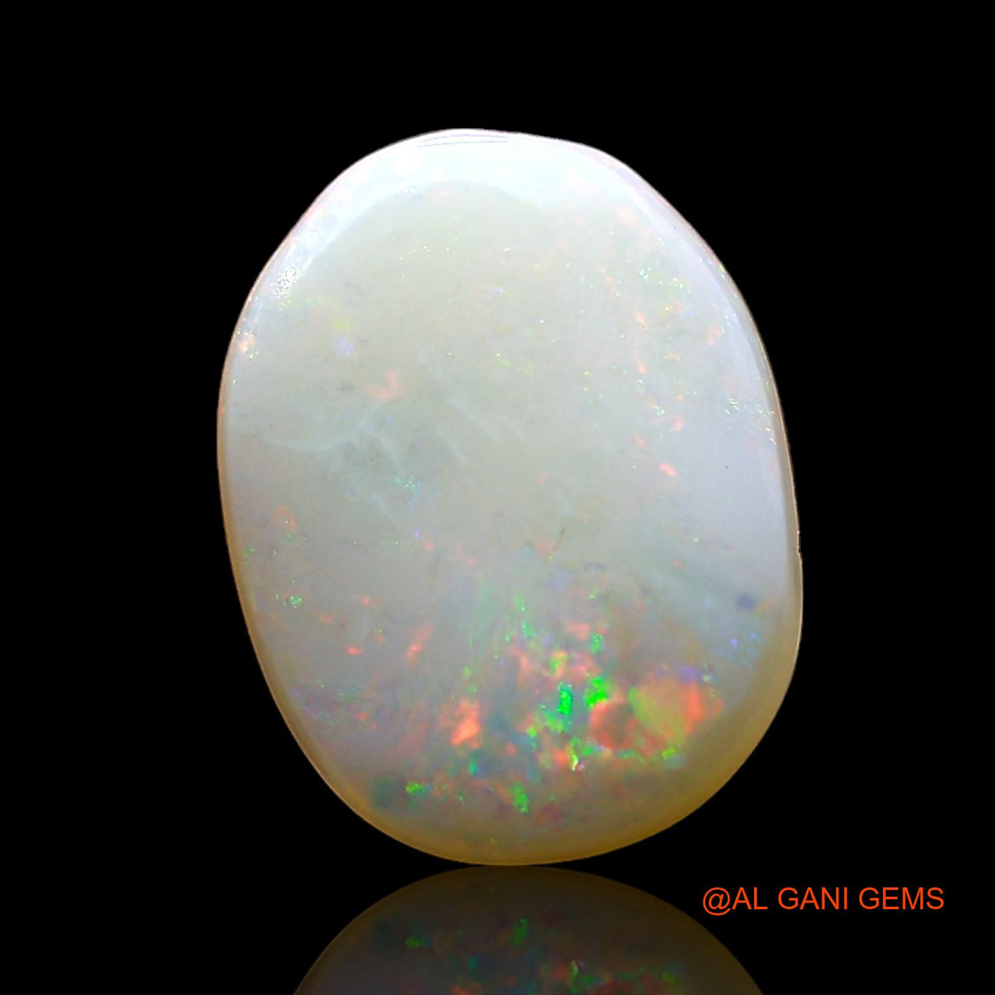 2.00 Cts Natural Australian Fire Opal Oval Cabochon Loose Gemstone For Jewelry 12x9x3 mm AE-366