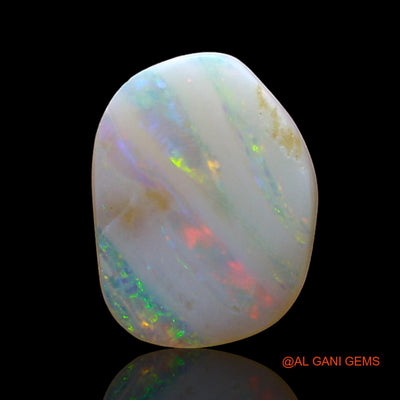 1.00 Cts Natural Australian Fire Opal Loose Gemstone Fancy Cabochon 11x9x2 mm AE-369