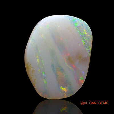 1.00 Cts Natural Australian Fire Opal Loose Gemstone Fancy Cabochon 11x9x2 mm AE-369