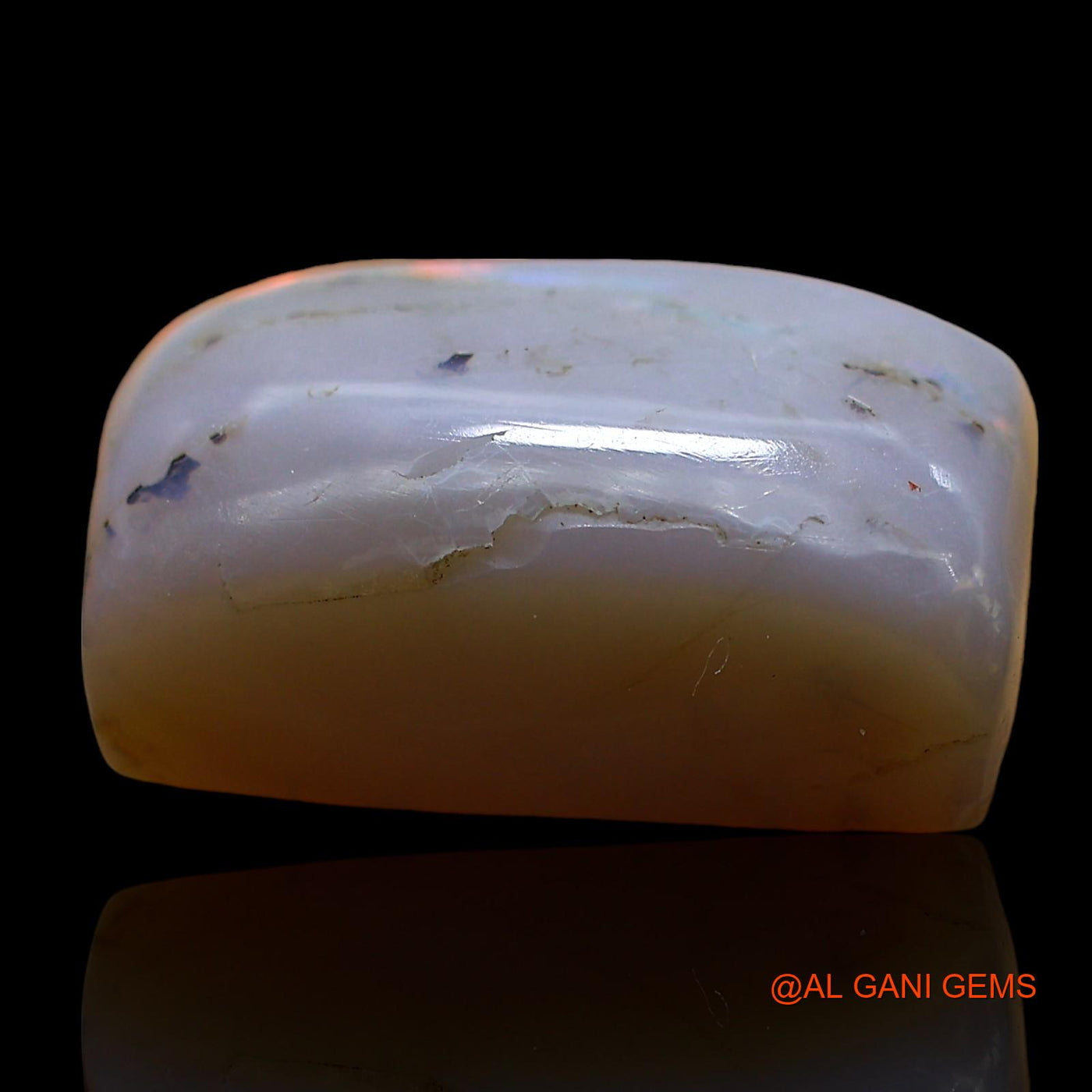 13.00 Cts Natural Australian Fire Opal Loose Gemstone Fancy Cabochon 17x10x8 mm AE-36