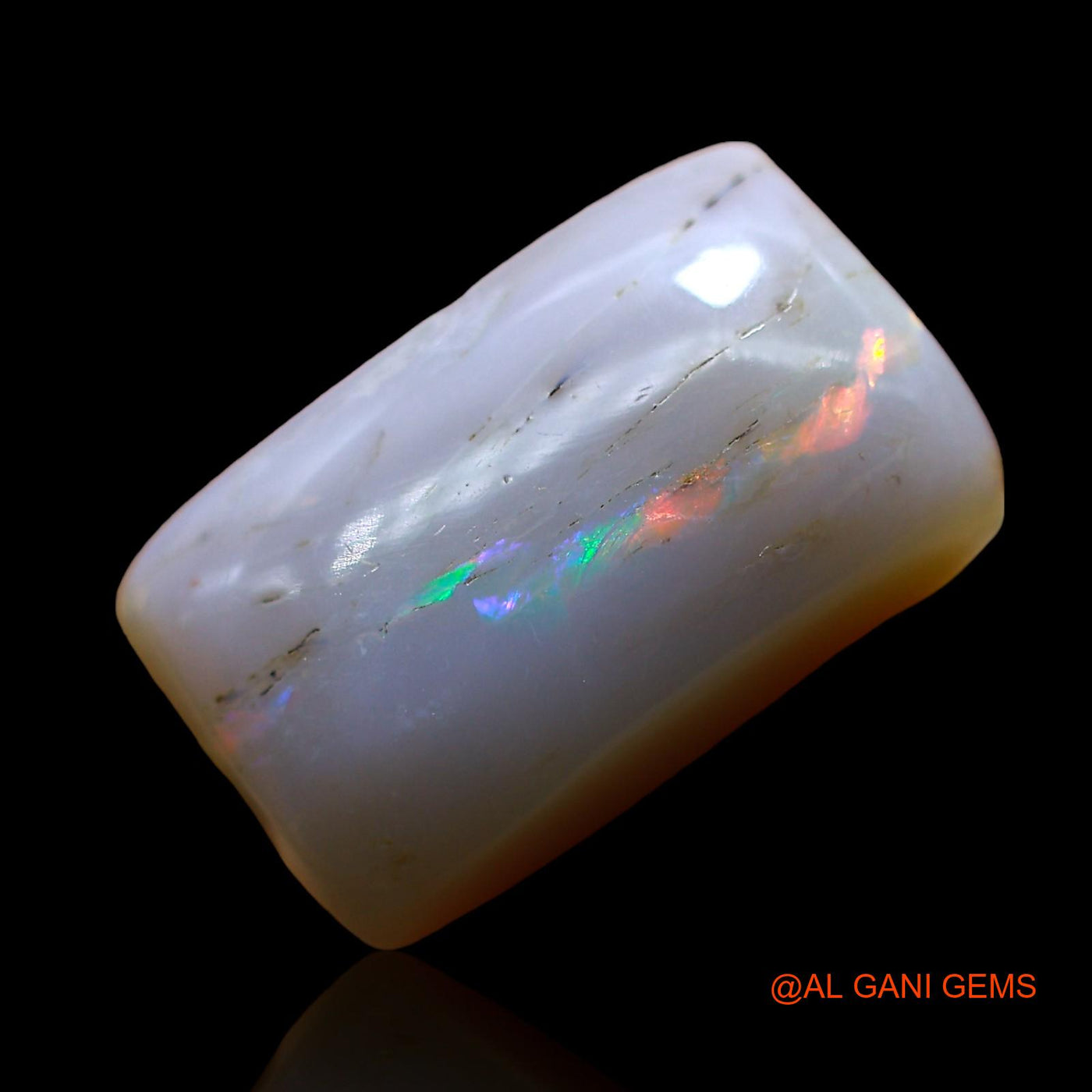 13.00 Cts Natural Australian Fire Opal Loose Gemstone Fancy Cabochon 17x10x8 mm AE-36