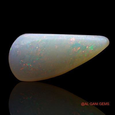 1.00 Cts Natural Australian Fire Opal Loose Gemstone Pear Cabochon 14x6x2 mm AE-370