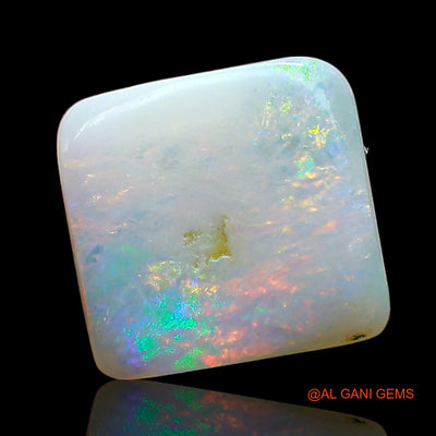 Natural Fire Opal Gemstone 2.00 Cts Loose Square Cabochon From Australia 10x9x2 mm AE-371