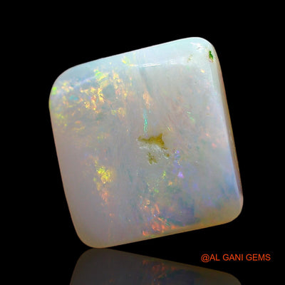 Natural Fire Opal Gemstone 2.00 Cts Loose Square Cabochon From Australia 10x9x2 mm AE-371
