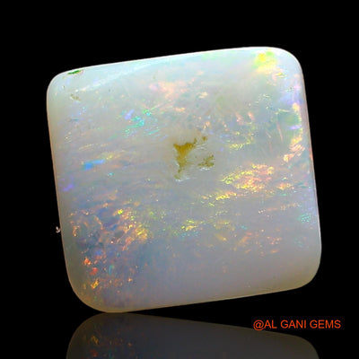 Natural Fire Opal Gemstone 2.00 Cts Loose Square Cabochon From Australia 10x9x2 mm AE-371