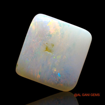 Natural Fire Opal Gemstone 2.00 Cts Loose Square Cabochon From Australia 10x9x2 mm AE-371