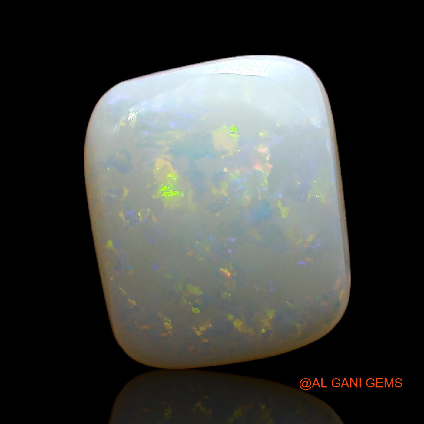 2.00 Cts Natural Australian Fire Opal Loose Gemstone Square Cabochon 10x8x3 mm AE-372