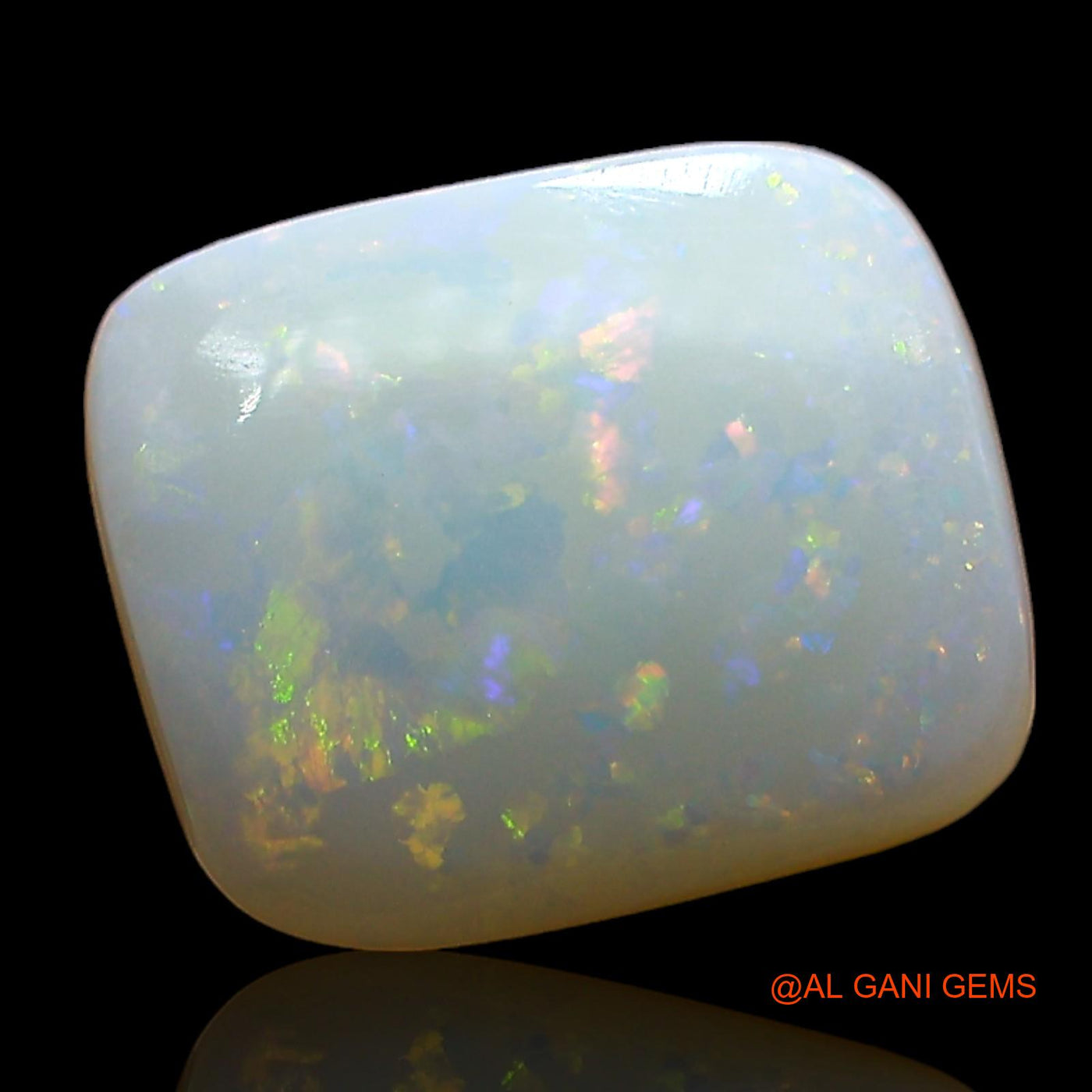 2.00 Cts Natural Australian Fire Opal Loose Gemstone Square Cabochon 10x8x3 mm AE-372