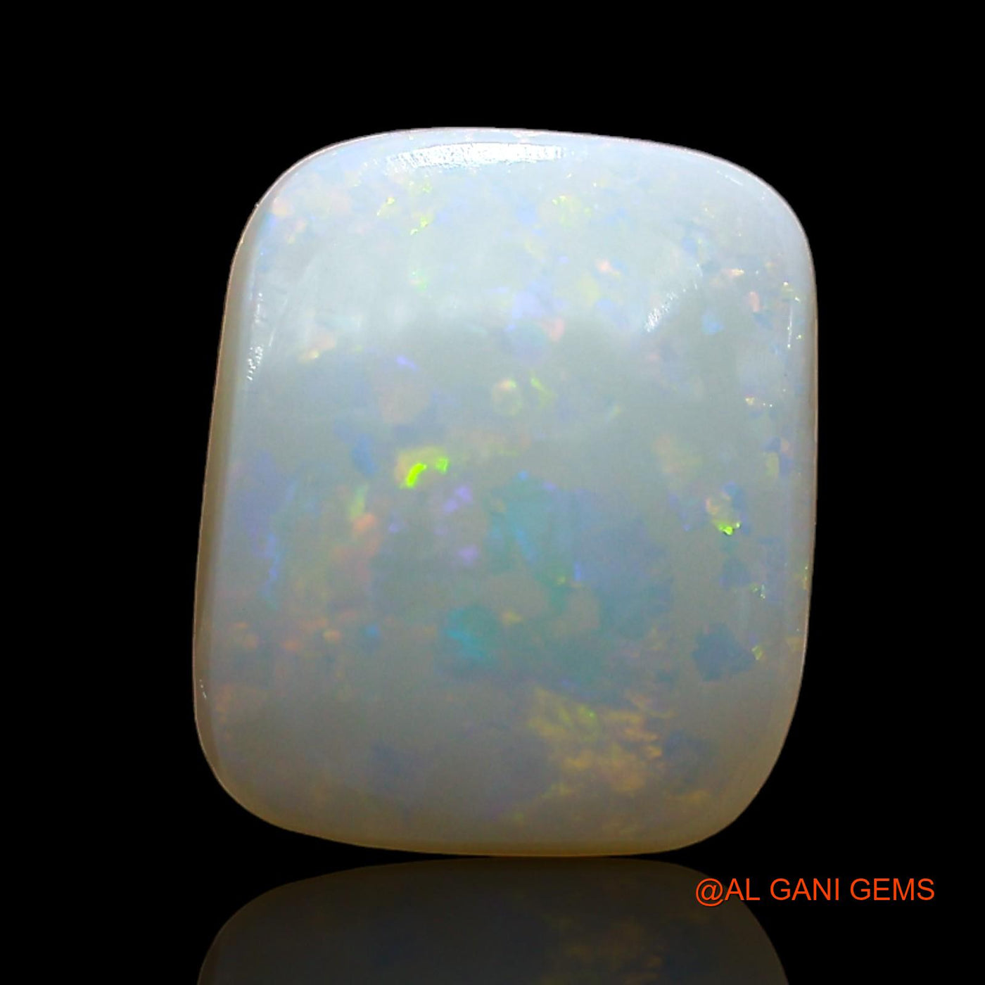 2.00 Cts Natural Australian Fire Opal Loose Gemstone Square Cabochon 10x8x3 mm AE-372