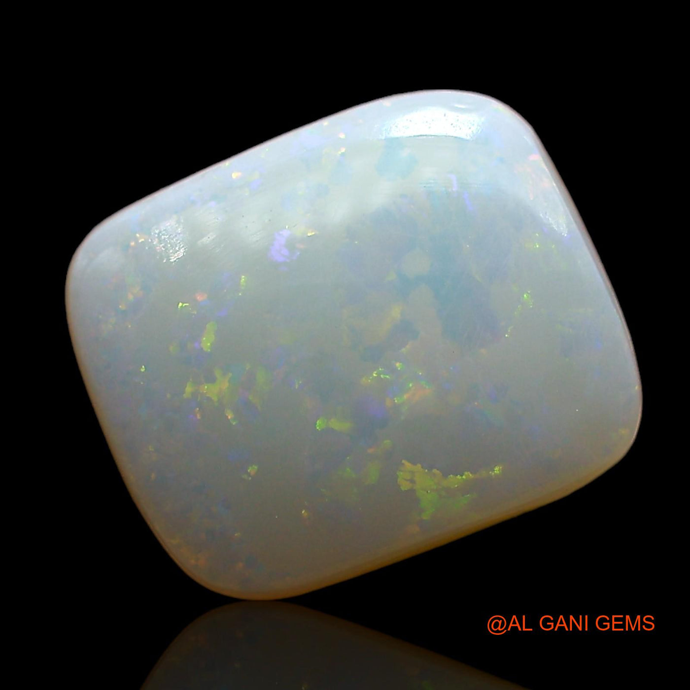 2.00 Cts Natural Australian Fire Opal Loose Gemstone Square Cabochon 10x8x3 mm AE-372