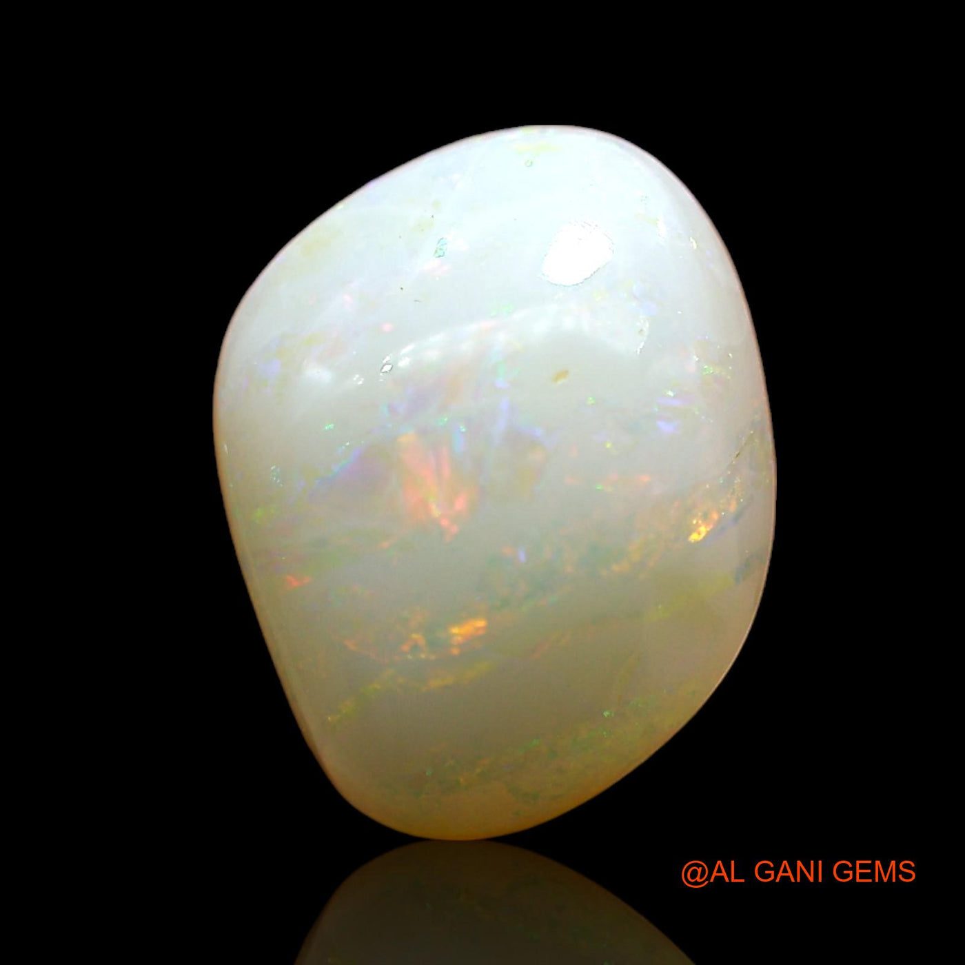 3.00 Cts Natural Australian Fire Opal Loose Gemstone Fancy Cabochon 11x9x5 mm AE-374