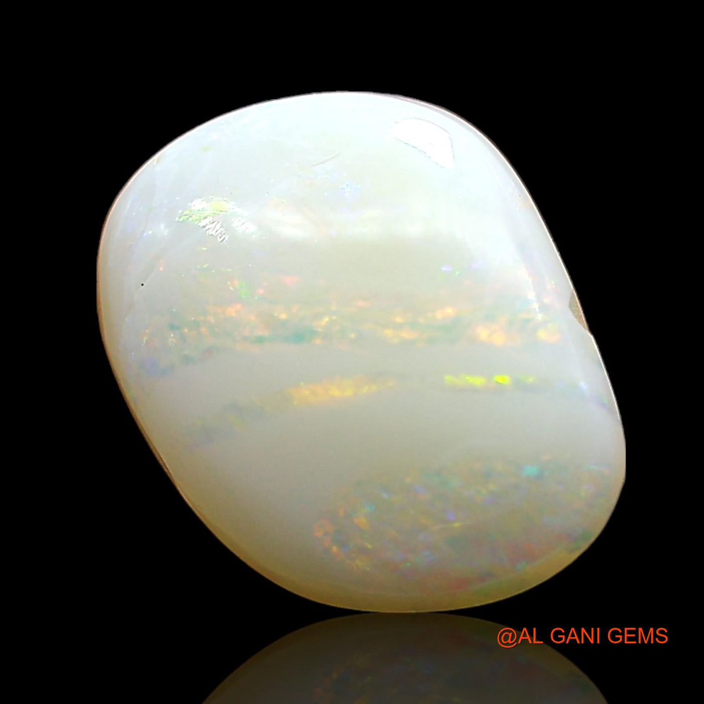 3.00 Cts Natural Australian Fire Opal Loose Gemstone Fancy Cabochon 11x9x5 mm AE-374