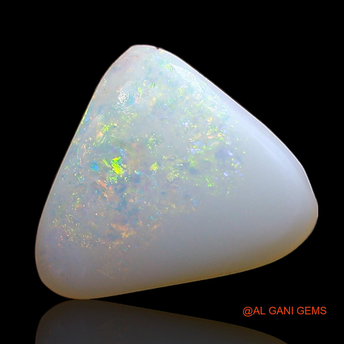 1.00 Cts Natural Australian Fire Opal Loose Gemstone Trillion Cabochon 11x9x3 mm AE-376