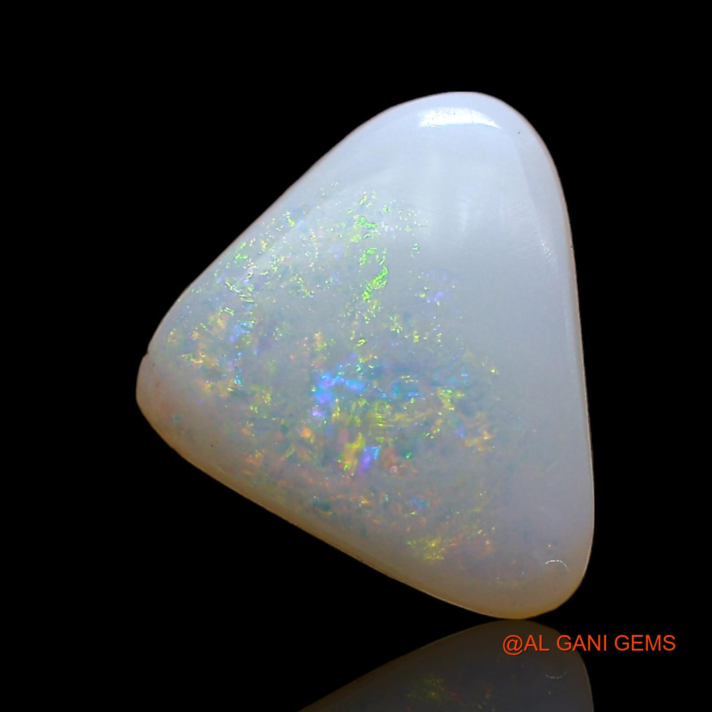 1.00 Cts Natural Australian Fire Opal Loose Gemstone Trillion Cabochon 11x9x3 mm AE-376
