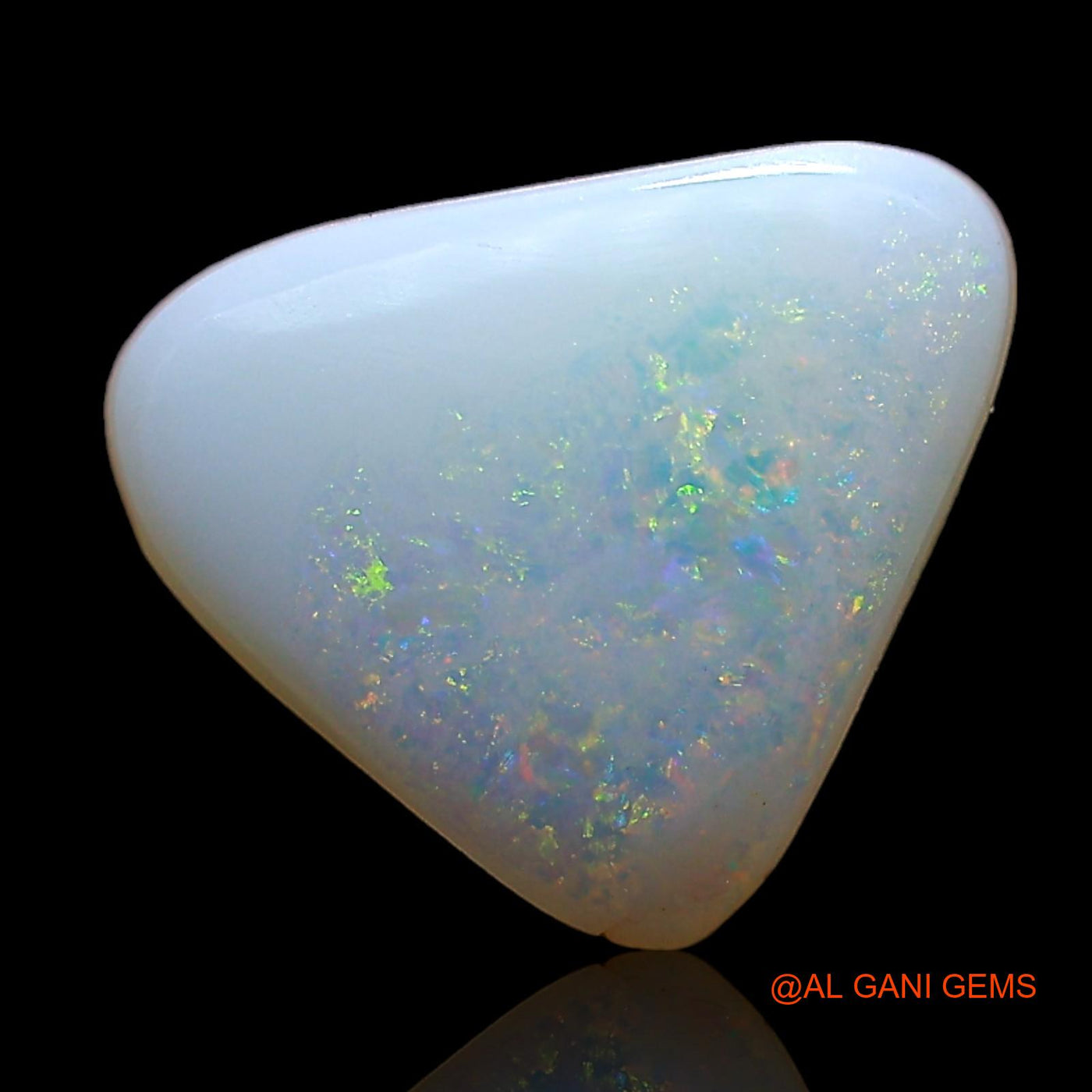1.00 Cts Natural Australian Fire Opal Loose Gemstone Trillion Cabochon 11x9x3 mm AE-376