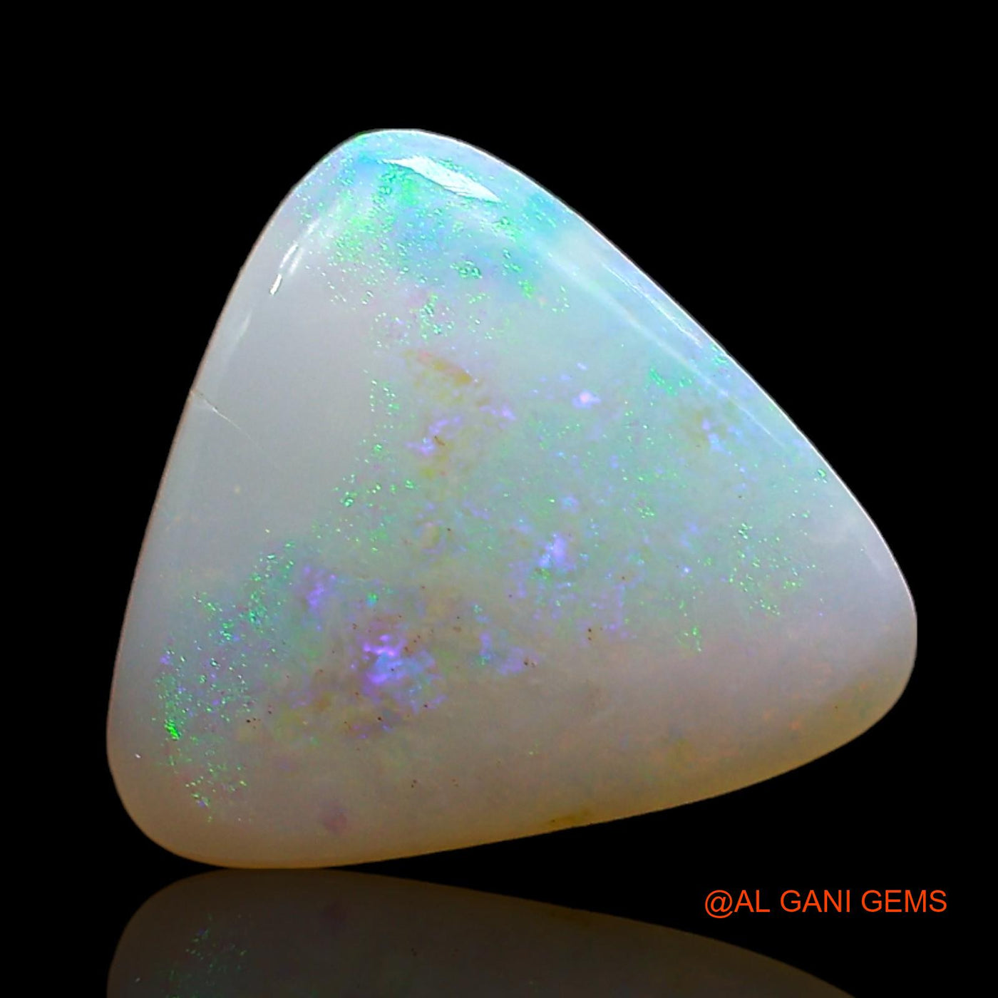 2.00 Cts Natural Australian Fire Opal Trillion Cabochon Loose Gemstone For Jewelry 11x10x3 mm AE-378