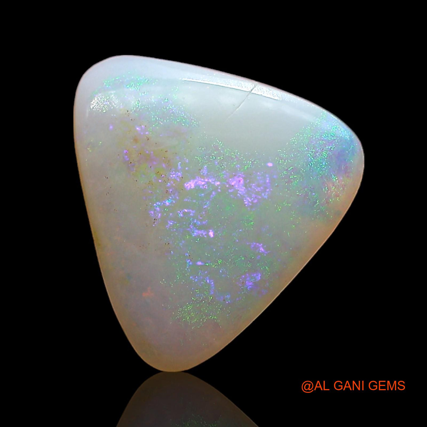 2.00 Cts Natural Australian Fire Opal Trillion Cabochon Loose Gemstone For Jewelry 11x10x3 mm AE-378