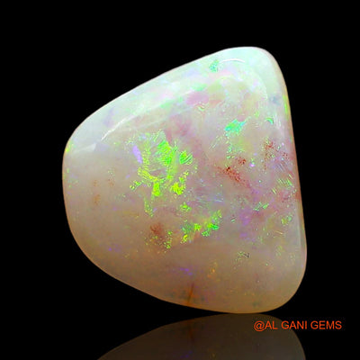 1.00 Cts Natural Australian Fire Opal Trillion Cabochon Loose Gemstone For Jewelry 10x9x2 mm AE-379