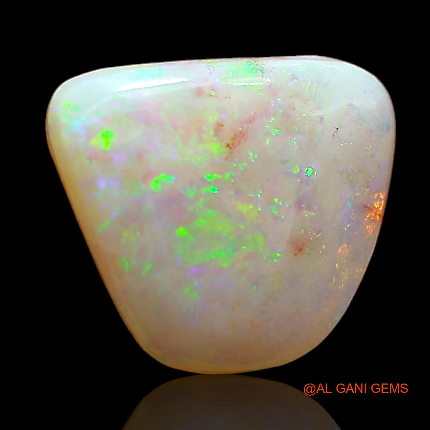1.00 Cts Natural Australian Fire Opal Trillion Cabochon Loose Gemstone For Jewelry 10x9x2 mm AE-379