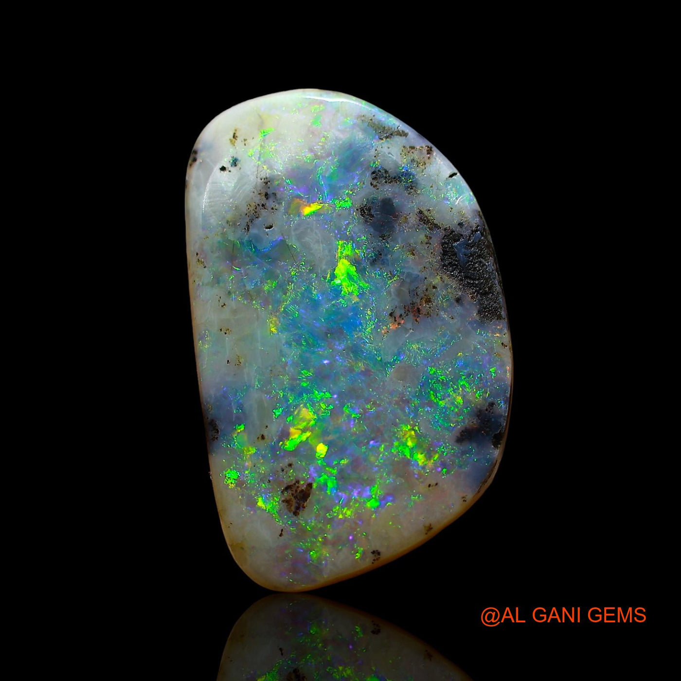 7.00 Cts Natural Australian Fire Opal Loose Gemstone Fancy Cabochon 18x11x6 mm AE-37