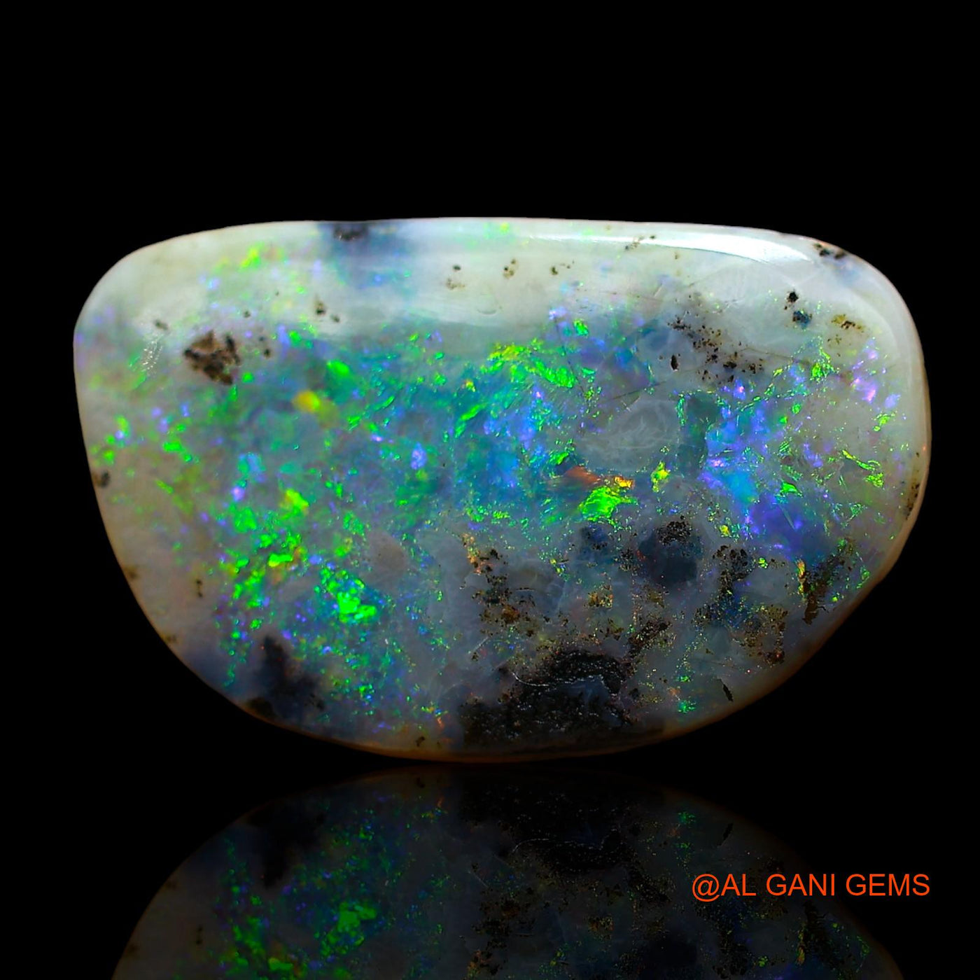 7.00 Cts Natural Australian Fire Opal Loose Gemstone Fancy Cabochon 18x11x6 mm AE-37