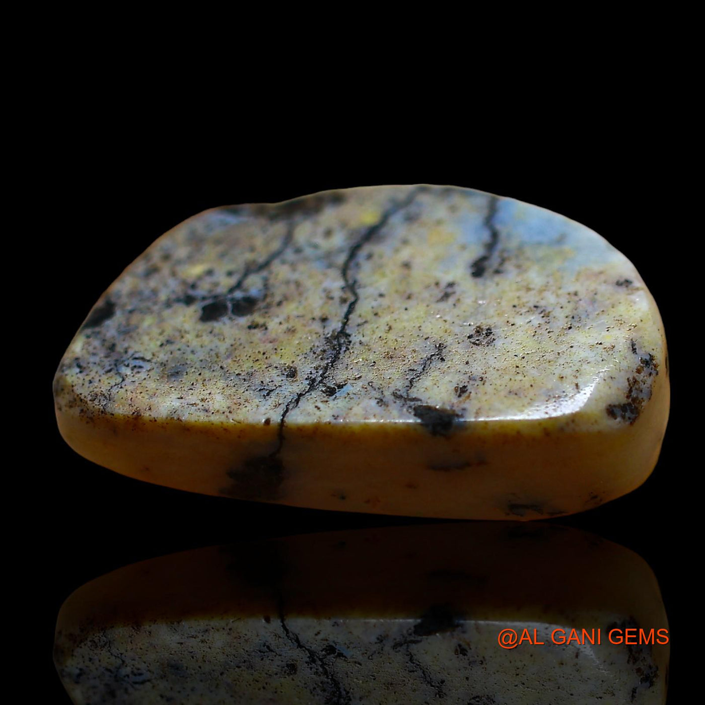 7.00 Cts Natural Australian Fire Opal Loose Gemstone Fancy Cabochon 18x11x6 mm AE-37
