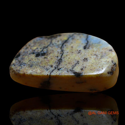7.00 Cts Natural Australian Fire Opal Loose Gemstone Fancy Cabochon 18x11x6 mm AE-37