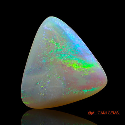 Natural Untreated Fire Opal Loose Gemstone Trillion Cabochon From Australia 1.00 Cts 11x10x2 mm AE-381