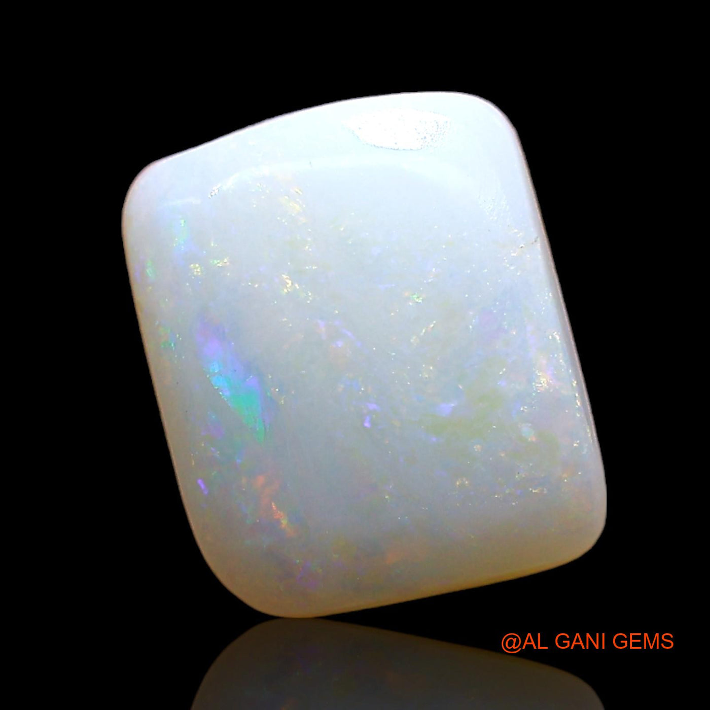 2.00 Cts Unheated Australian Fire Opal Loose Gemstone Square Cabochon Natural 10x8x3 mm AE-382