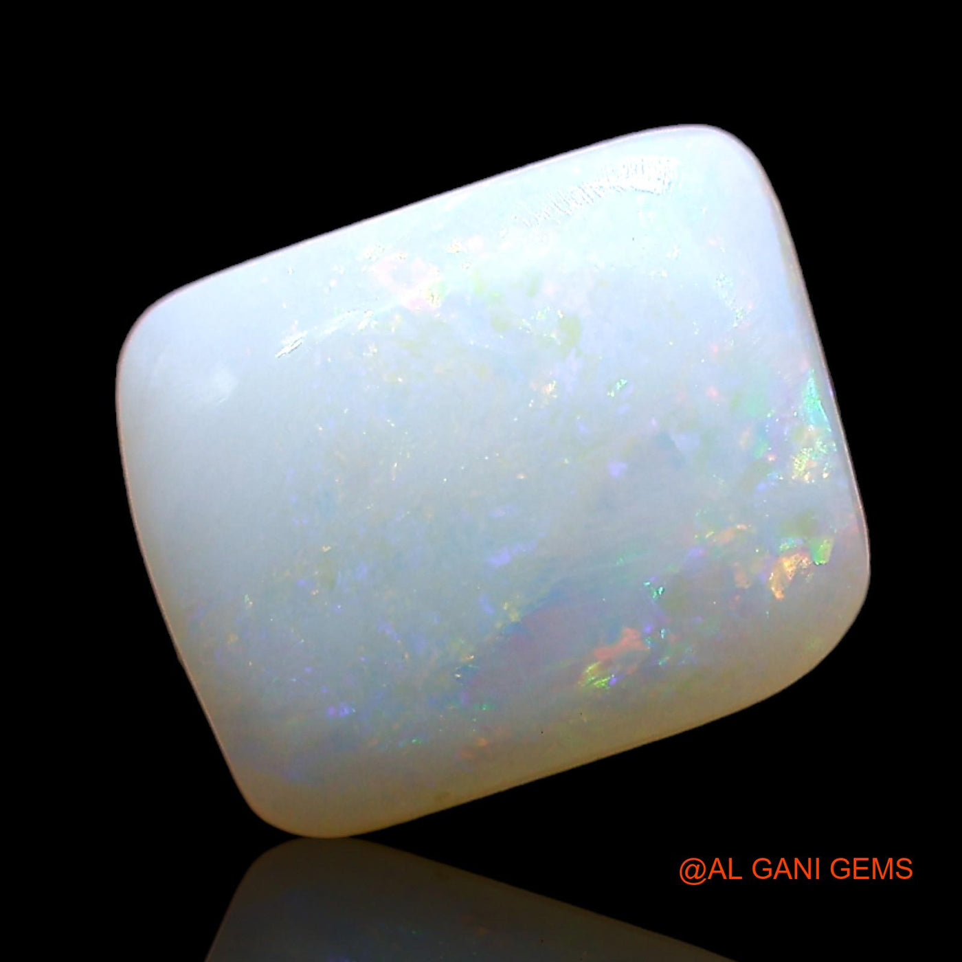 2.00 Cts Unheated Australian Fire Opal Loose Gemstone Square Cabochon Natural 10x8x3 mm AE-382