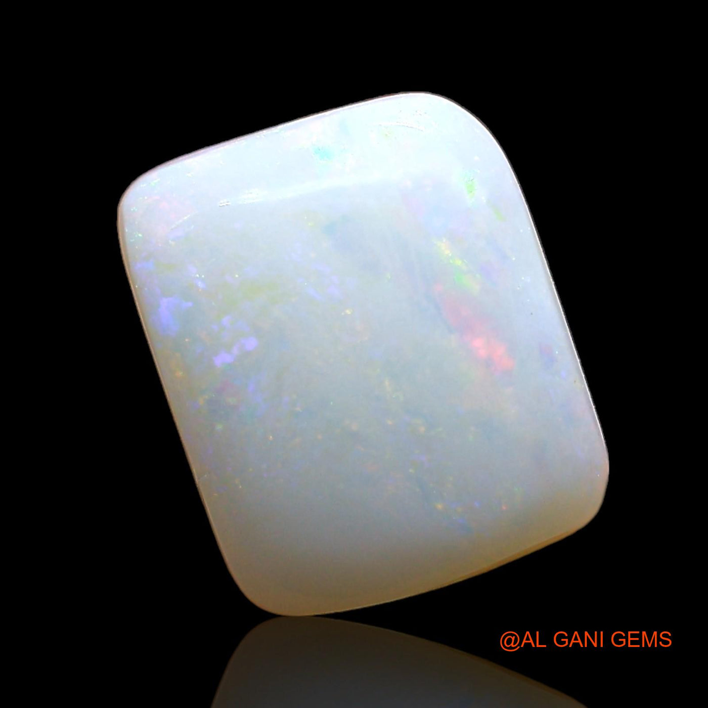 2.00 Cts Unheated Australian Fire Opal Loose Gemstone Square Cabochon Natural 10x8x3 mm AE-382