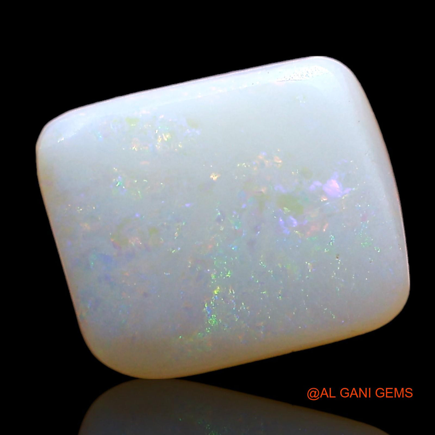 2.00 Cts Unheated Australian Fire Opal Loose Gemstone Square Cabochon Natural 10x8x3 mm AE-382