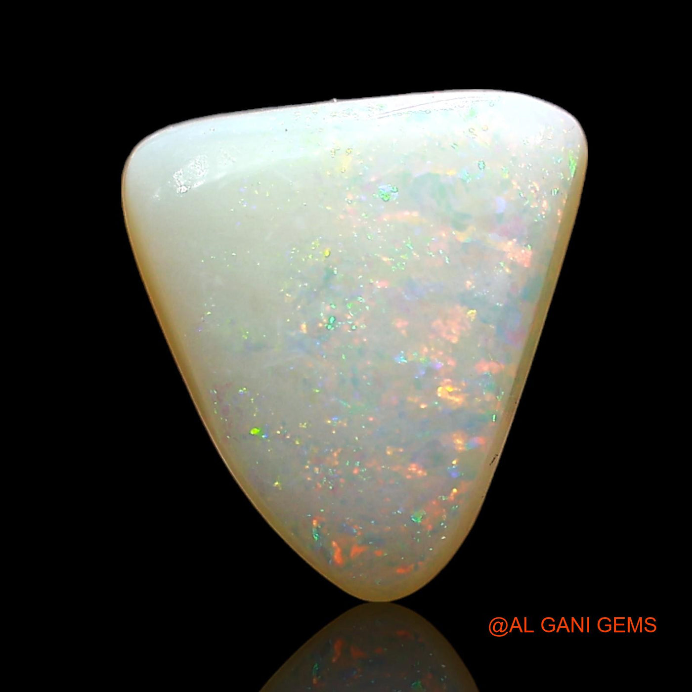 2.00 Cts Natural Australian Fire Opal Loose Gemstone Trillion Cabochon 10x9x3 mm AE-383