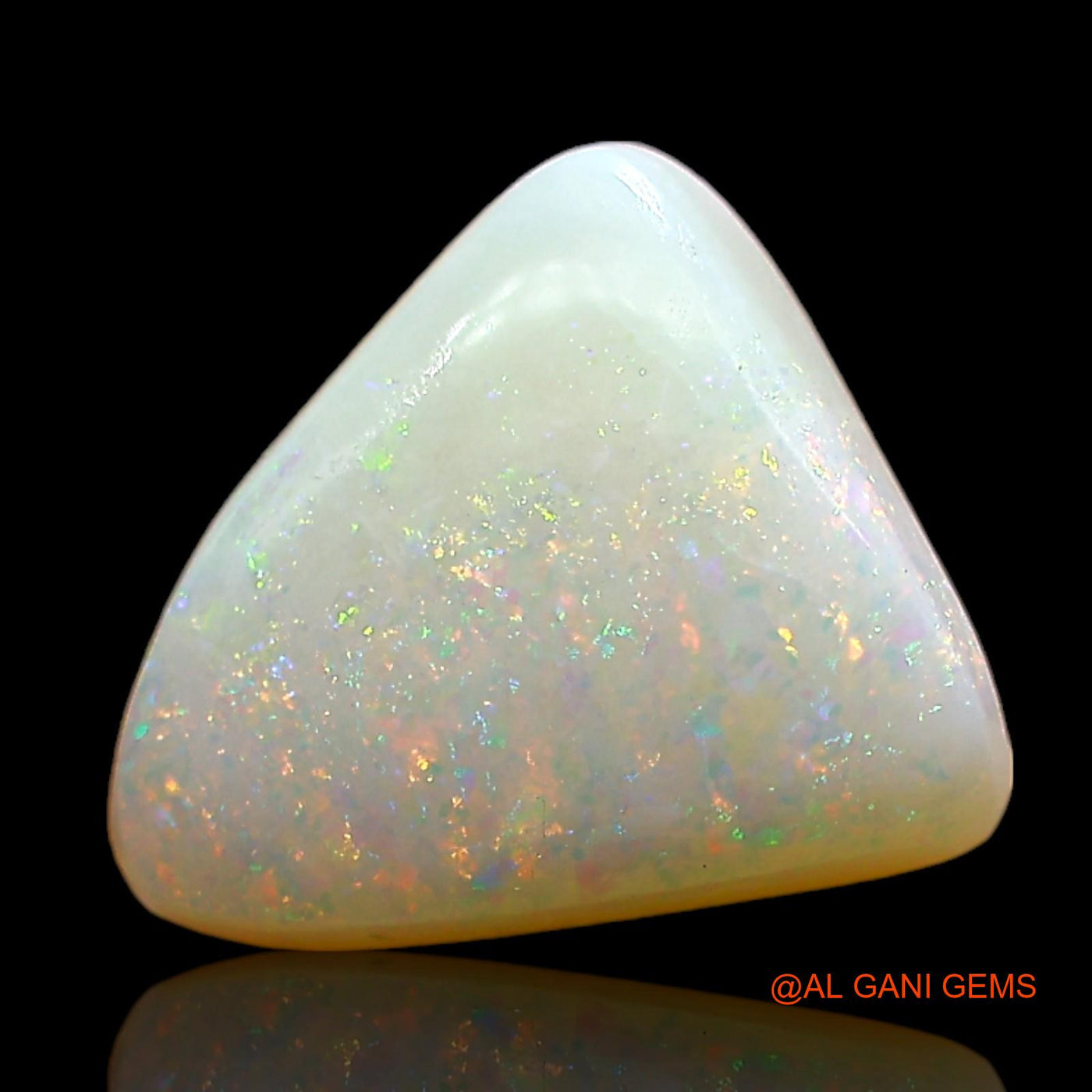 2.00 Cts Natural Australian Fire Opal Loose Gemstone Trillion Cabochon 10x9x3 mm AE-383