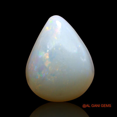 3.00 Cts Unheated Australian Fire Opal Loose Gemstone Pear Cabochon Natural 11x9x5 mm AE-384