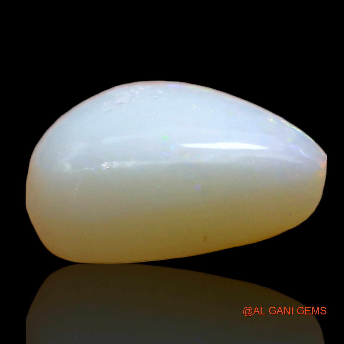 3.00 Cts Unheated Australian Fire Opal Loose Gemstone Pear Cabochon Natural 11x9x5 mm AE-384