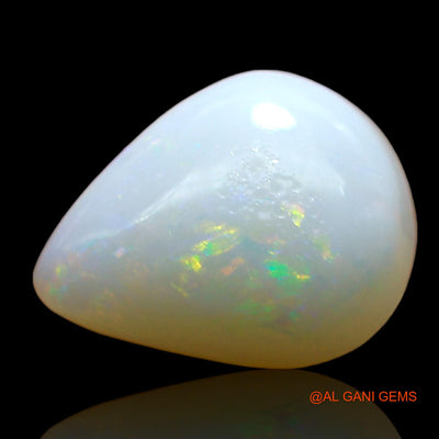 3.00 Cts Unheated Australian Fire Opal Loose Gemstone Pear Cabochon Natural 11x9x5 mm AE-384