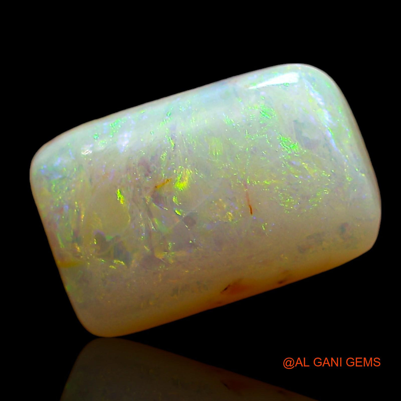 2.00 Cts Unheated Australian Fire Opal Loose Gemstone Square Cabochon Natural 11x7x3 mm AE-385