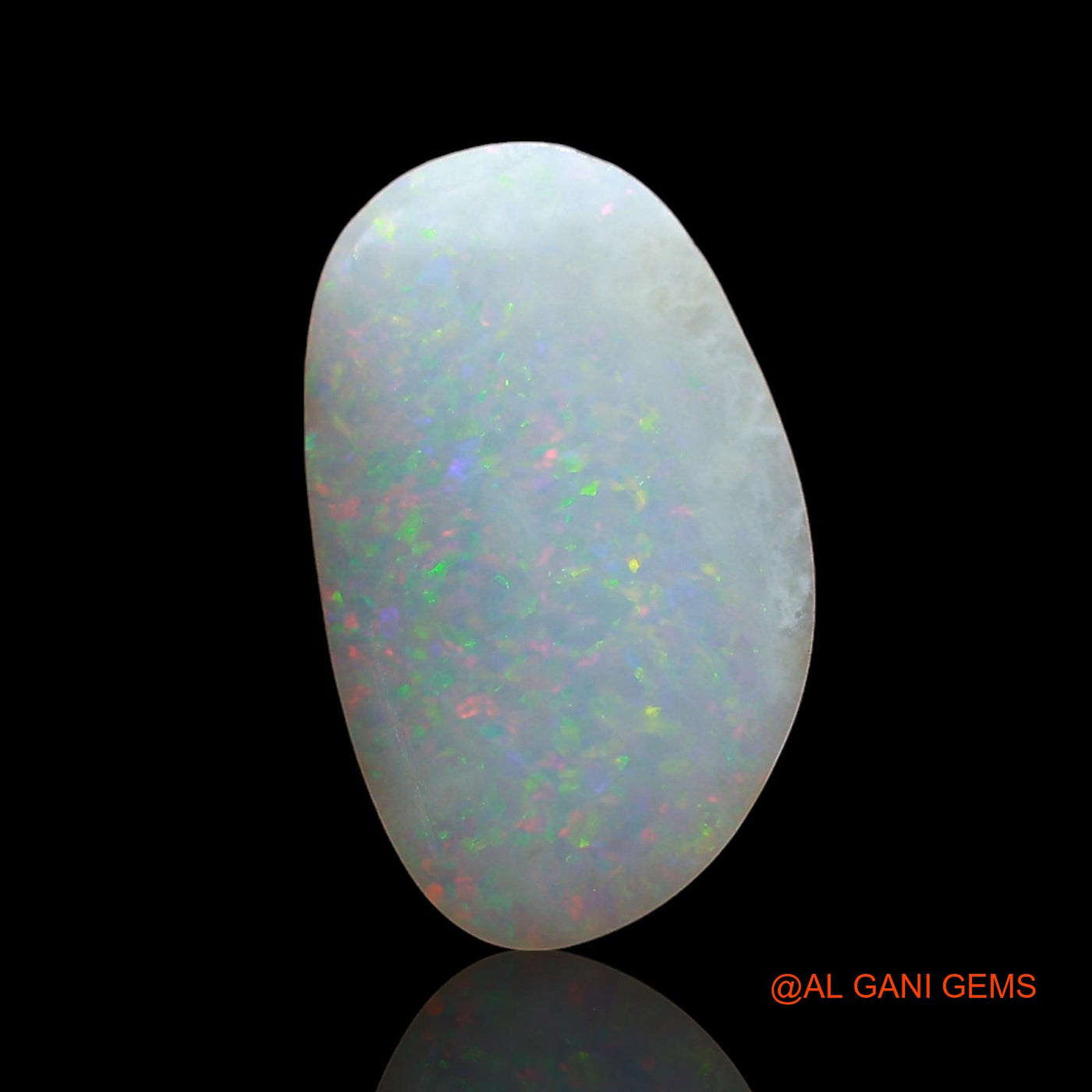 1.00 Cts Natural Australian Fire Opal Loose Gemstone Fancy Cabochon 12x7x1 mm AE-386