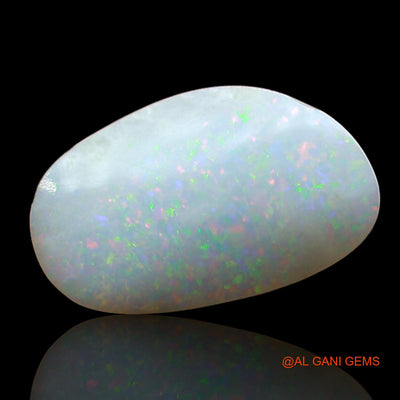 1.00 Cts Natural Australian Fire Opal Loose Gemstone Fancy Cabochon 12x7x1 mm AE-386