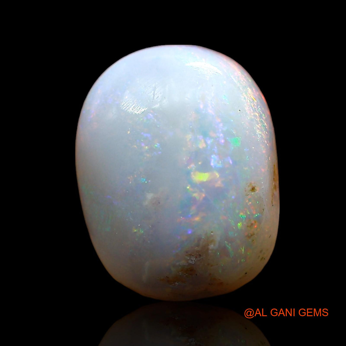 2.00 Cts Natural Australian Fire Opal Loose Gemstone Fancy Cabochon 10x8x3 mm AE-389