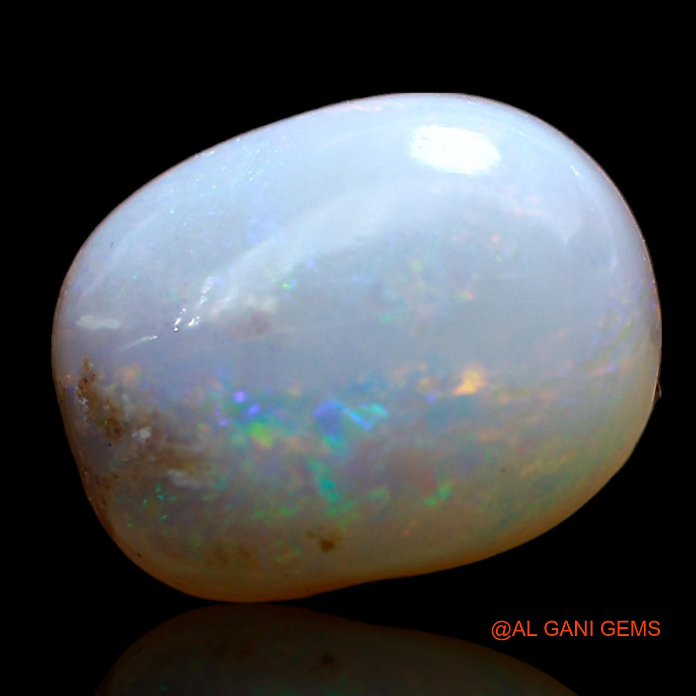 2.00 Cts Natural Australian Fire Opal Loose Gemstone Fancy Cabochon 10x8x3 mm AE-389