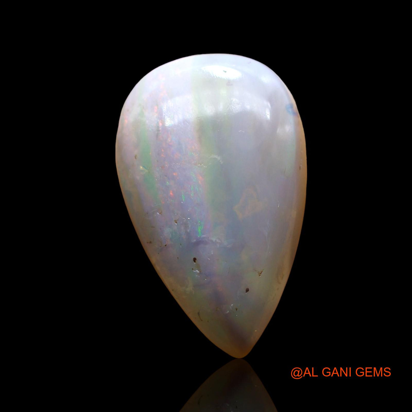 8.00 Cts Natural Australian Fire Opal Pear Cabochon Loose Gemstone For Jewelry 20x13x5 mm AE-38
