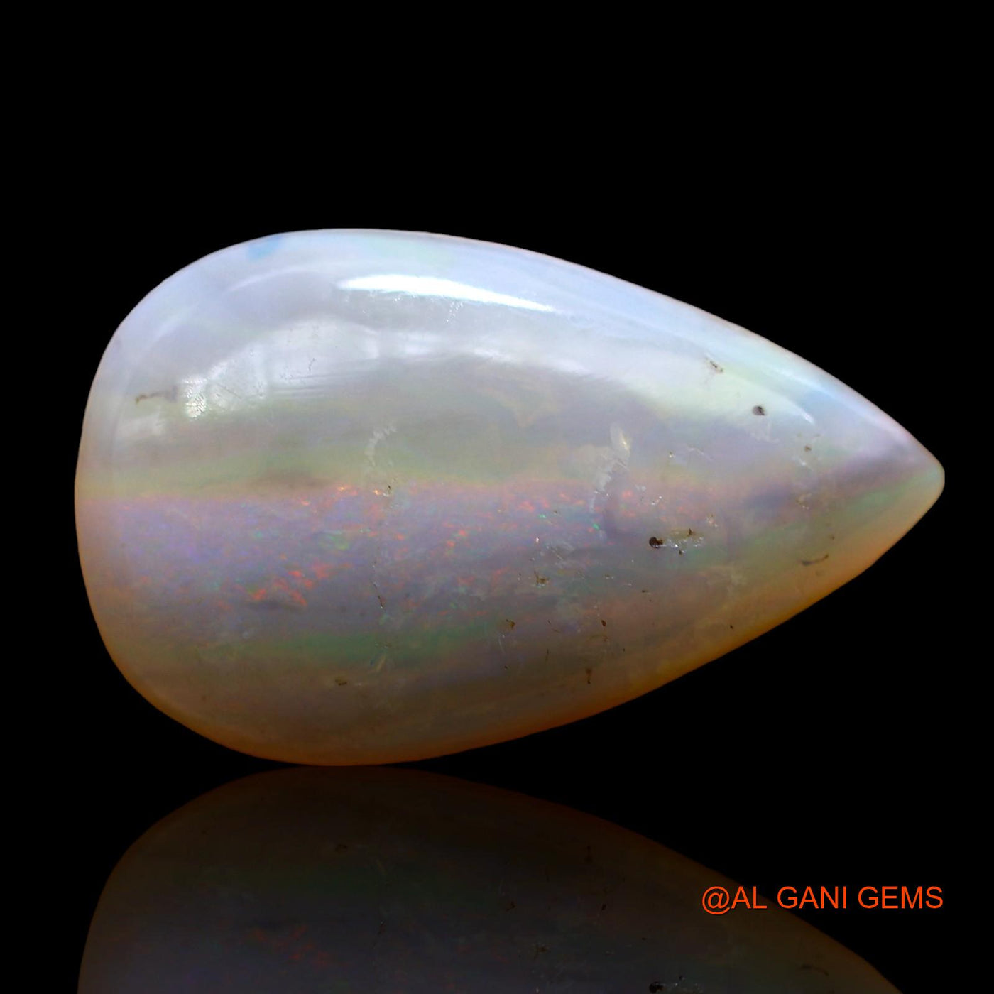 8.00 Cts Natural Australian Fire Opal Pear Cabochon Loose Gemstone For Jewelry 20x13x5 mm AE-38