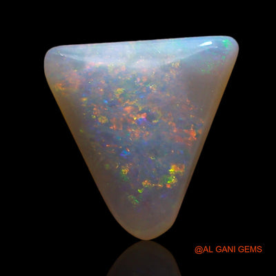 1.00 Cts Unheated Australian Fire Opal Loose Gemstone Trillion Cabochon Natural 9x9x2 mm AE-390