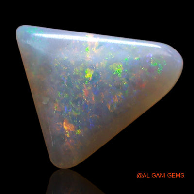 1.00 Cts Unheated Australian Fire Opal Loose Gemstone Trillion Cabochon Natural 9x9x2 mm AE-390