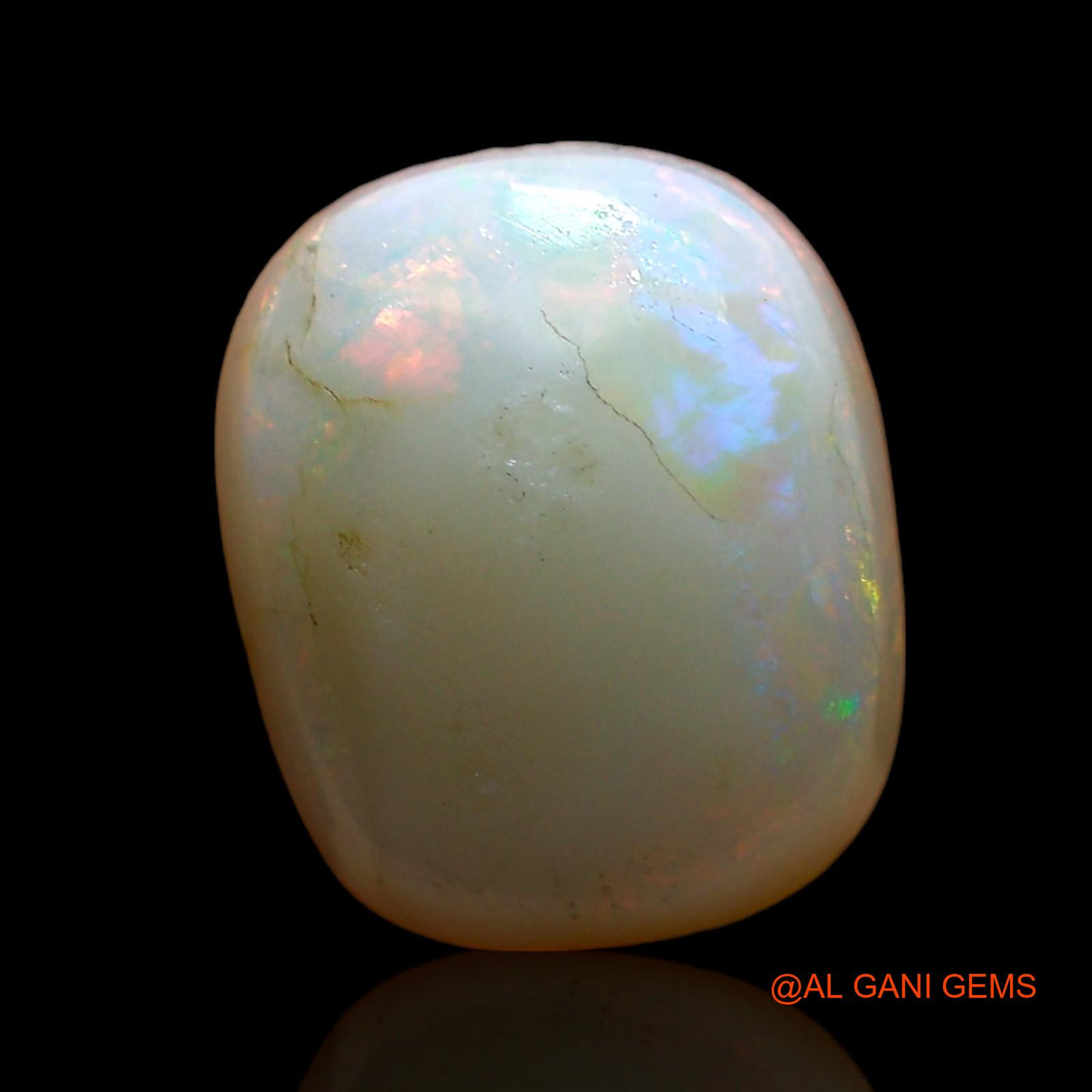 Natural Fire Opal Gemstone 3.00 Cts Loose Fancy Cabochon From Australia 11x9x4 mm AE-392