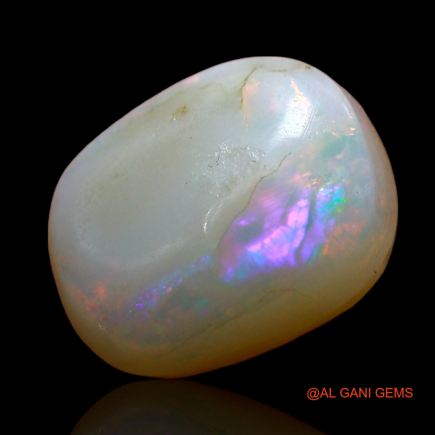 Natural Fire Opal Gemstone 3.00 Cts Loose Fancy Cabochon From Australia 11x9x4 mm AE-392