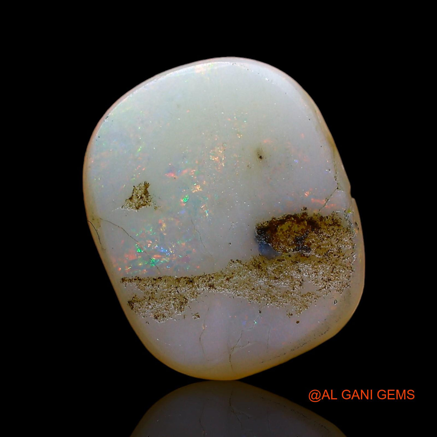Natural Fire Opal Gemstone 3.00 Cts Loose Fancy Cabochon From Australia 11x9x4 mm AE-392