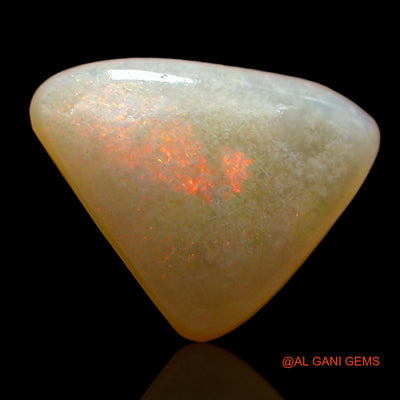 Natural Untreated Fire Opal Loose Gemstone Trillion Cabochon From Australia 2.00 Cts 11x8x4 mm AE-393